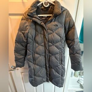 The North Face Women's Heather Gray Long Puffer Coat